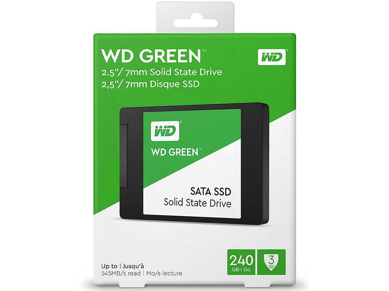 اس اس دی اینترنال 2.5 اینچ SATA وسترن دیجیتال GREEN مدل Western Digital WDS240G2G0A ظرفیت 240 گیگابایت