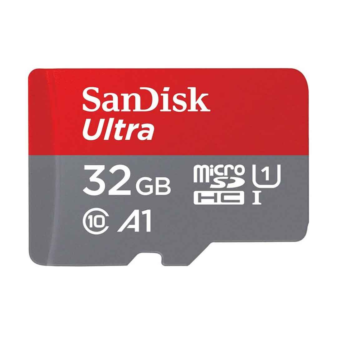 کارت حافظه microSDHC سن دیسک مدل Ultra A1 کلاس 10 استاندارد UHS-I سرعت 120MBps ظرفیت 32 گیگابایت