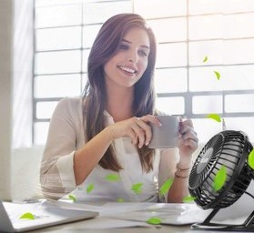 مینی پنکه رومیزی USB فلزی دی نت