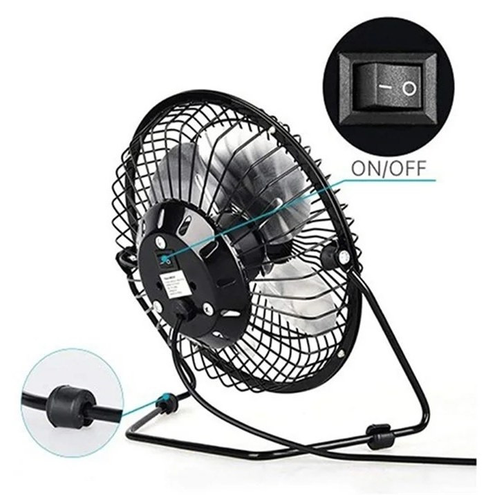 مینی پنکه رومیزی USB فلزی دی نت