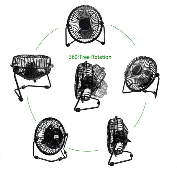 مینی پنکه رومیزی USB فلزی دی نت