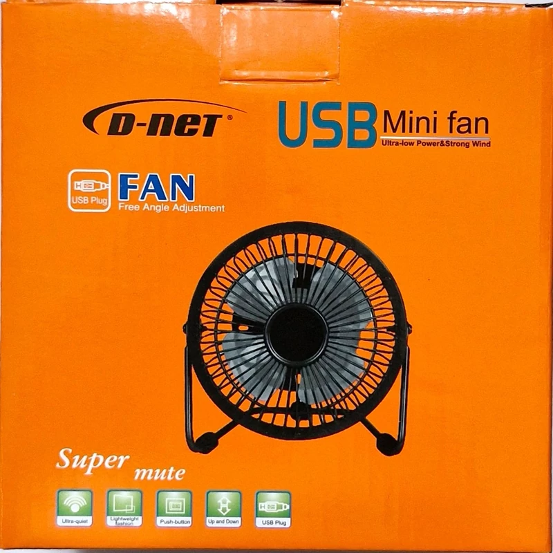 مینی پنکه رومیزی USB فلزی دی نت
