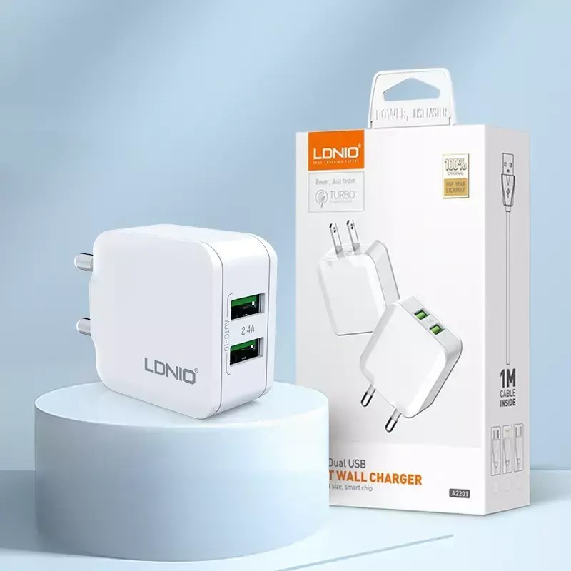 شارژر دیواری سریع LDNIO A2201