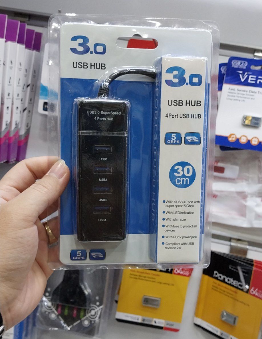 هاب 4 پورت 30 سانتی متری USB3.0
