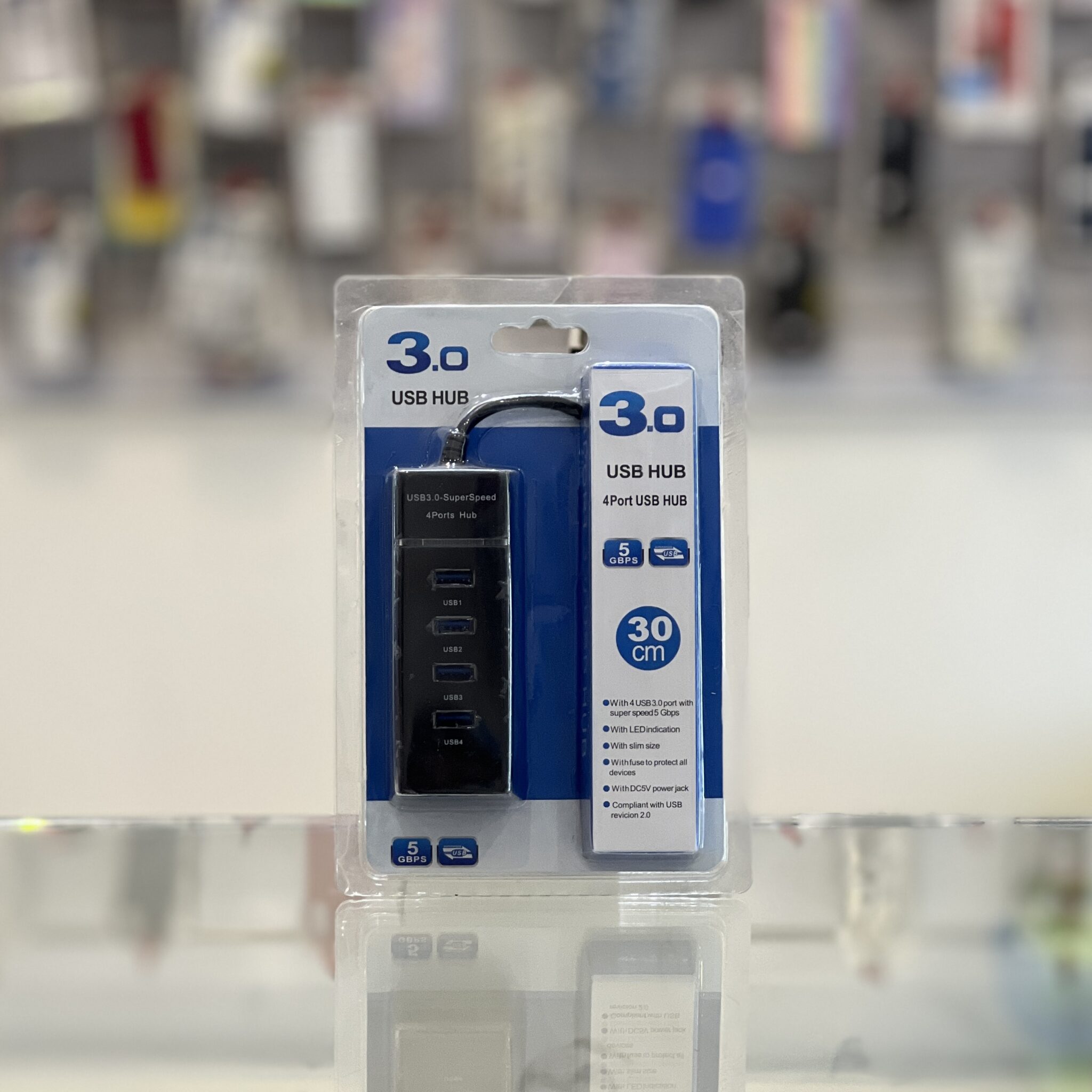 هاب 4 پورت 30 سانتی متری USB3.0