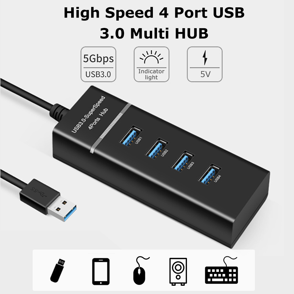 هاب 4 پورت 30 سانتی متری USB3.0