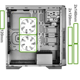 کیس کامپیوتر استاندارد Mid Tower گرین مدل PARSA۱۰۶۰