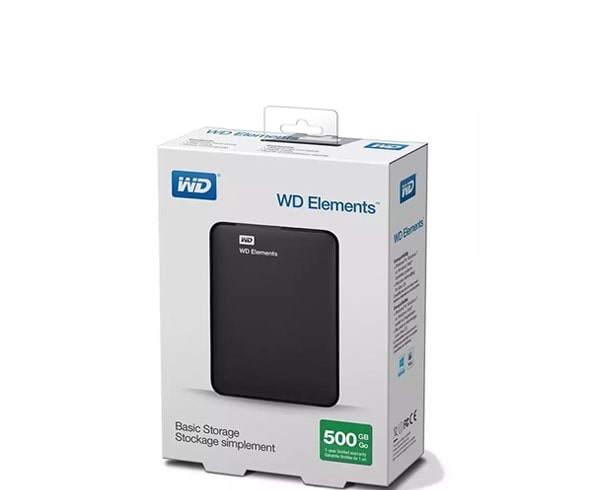 هارد اکسترنال وسترن دیجیتال ظرفیت 500 گیگابایت(مونتاژ شده/سلامت100%)