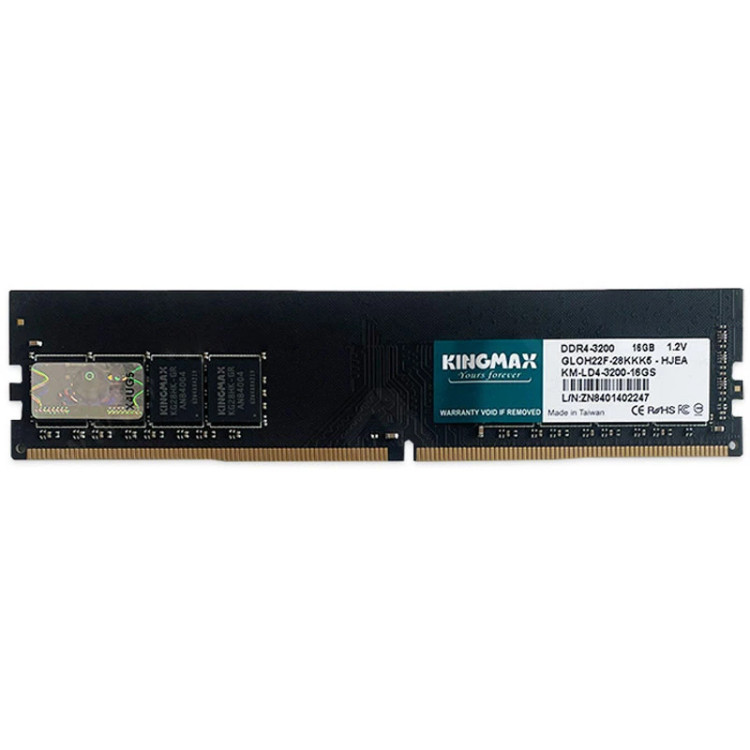 رم کامپیوتر کینگ مکس DDR4 16GB Single 3200MHz CL22