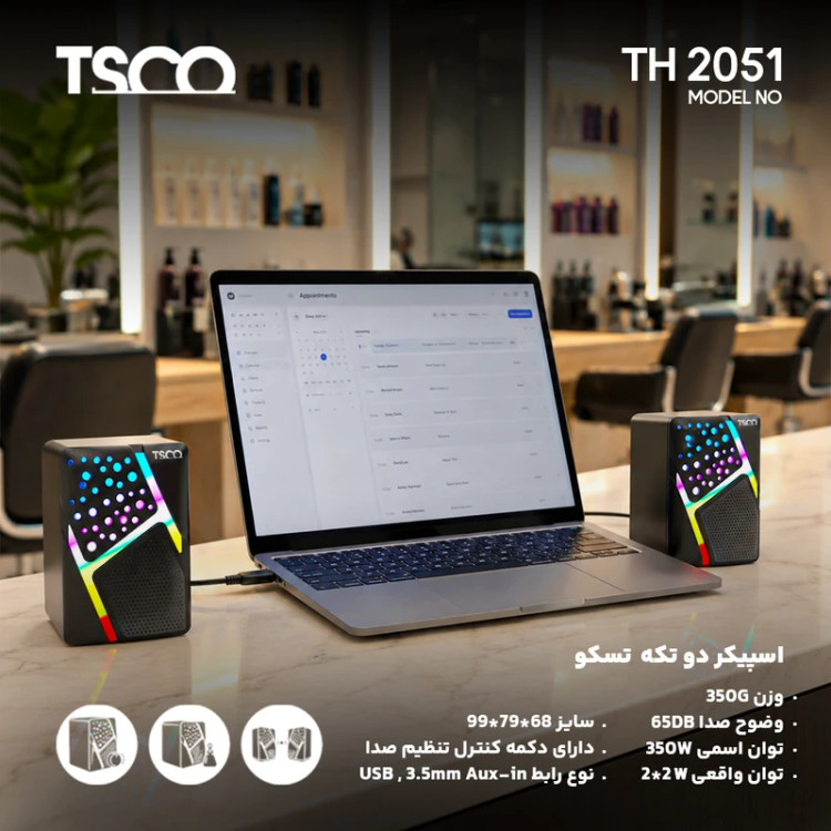 اسپیکر دسکتاپ تسکو مدل TS 2051