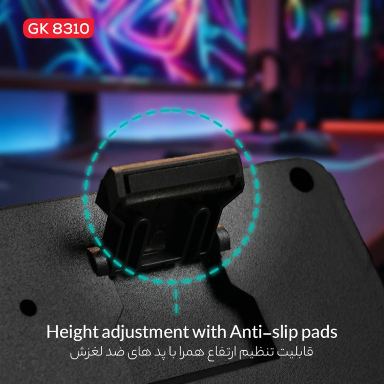 کیبورد گیمینگ شبه مکانیکال تسکو مدل GK 8310 Ares