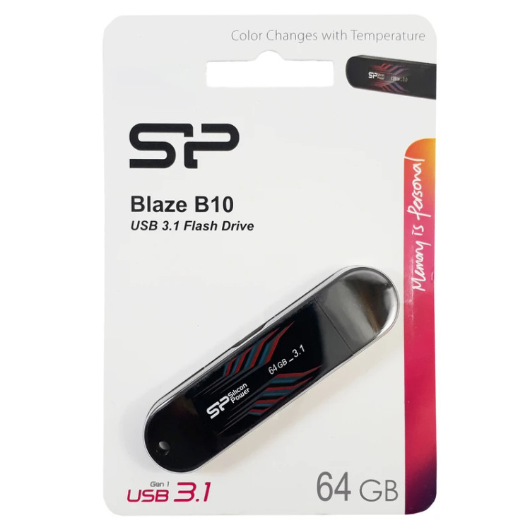 فلش مموری 64 گیگابایت سیلیکون پاور مدل Blaze B10